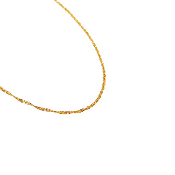 Tornozeleira Cora- banho ouro 18k - FOLIATE