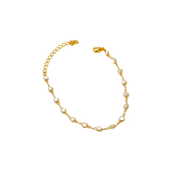 Pulseira Pérolas- banho ouro 18k - FOLIATE