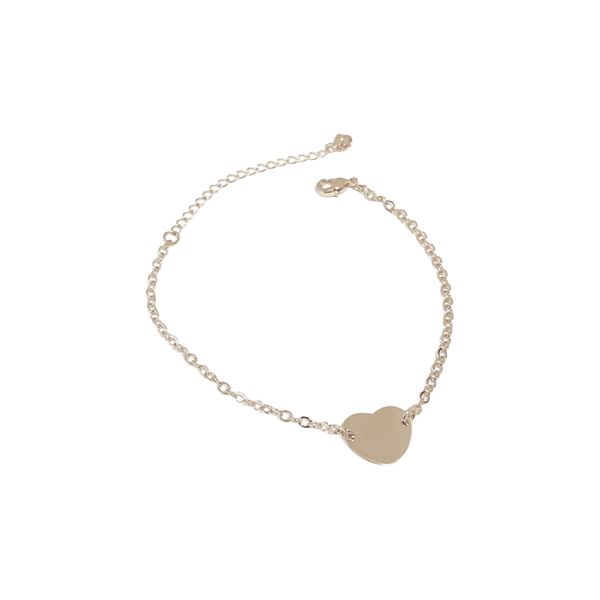 Pulseira Heart- banho prata - FOLIATE