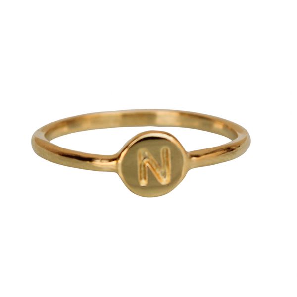 Anel Inicial N- banho ouro 18k - FOLIATE