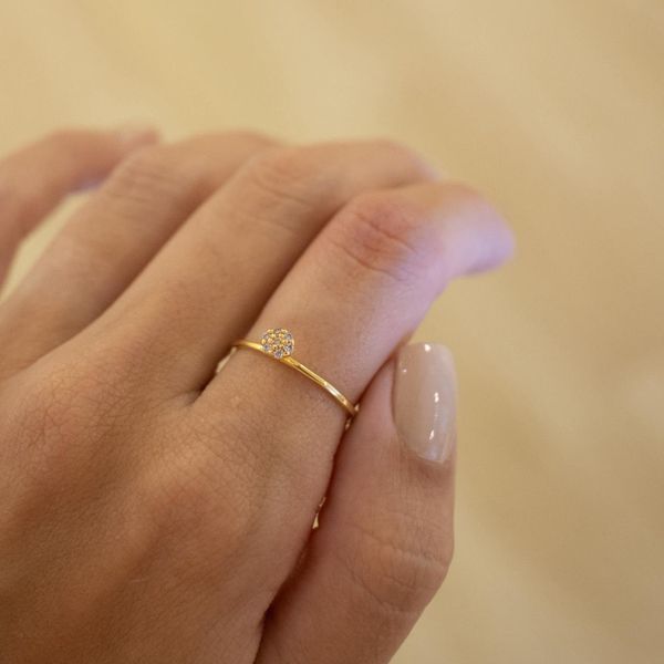 Anel Candance- banho ouro 18k - FOLIATE