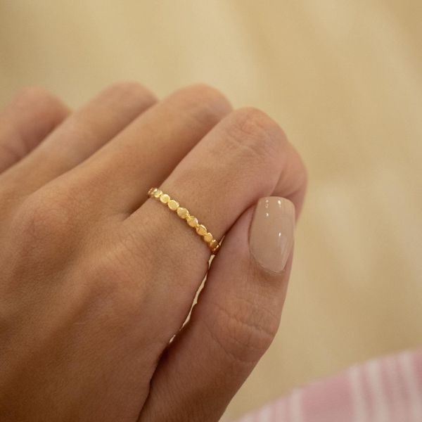 Anel Hera- banho ouro 18k - FOLIATE