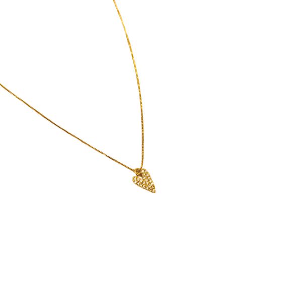 Colar Heart- banho ouro 18k - FOLIATE