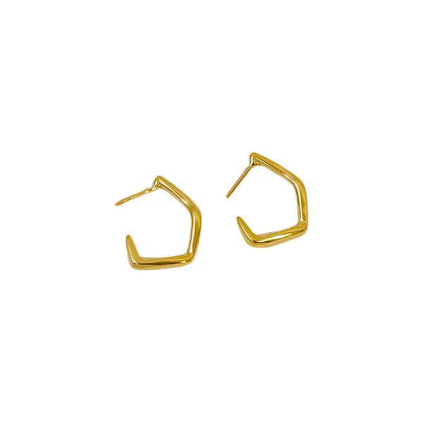 Argola Arcos- banho ouro 18k - FOLIATE