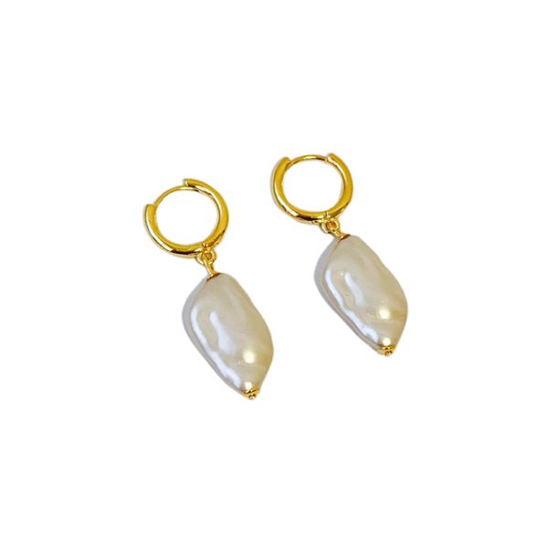 Argola Pearl- banho ouro 18k - FOLIATE