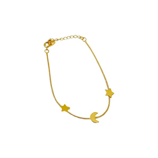 Pulseira Estrelar- banho ouro 18k - FOLIATE