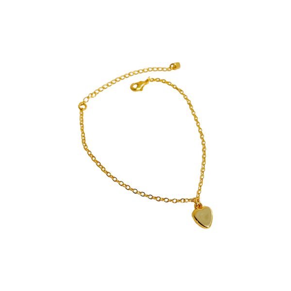 Pulseira Coração- banho ouro 18k - FOLIATE