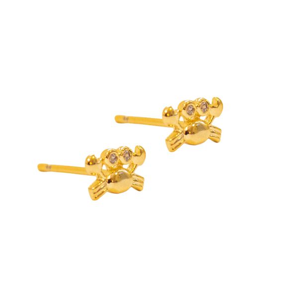 Mini Brinco Kani- banho ouro 18k - FOLIATE
