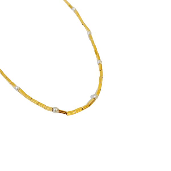 Choker Milos- banho ouro 18k