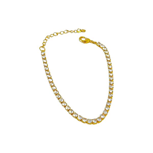 Pulseira Riviera- banho de ouro 18k - FOLIATE