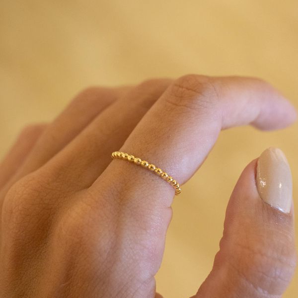 Anel Rafa- banho ouro 18k - FOLIATE