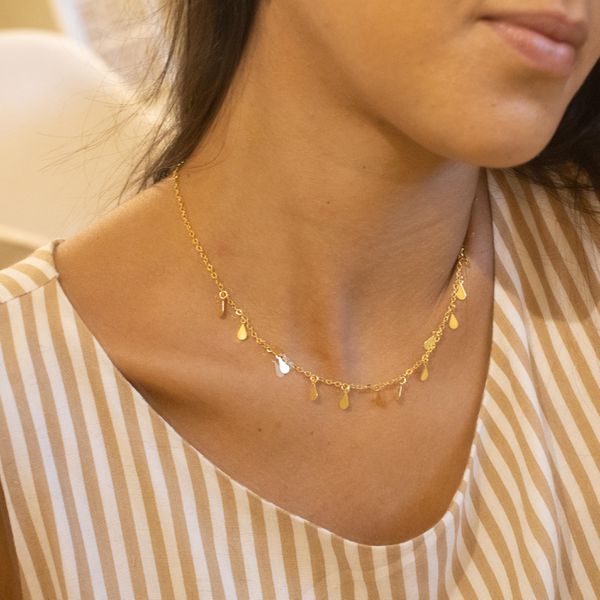 Choker Gaia- banho ouro 18k - FOLIATE