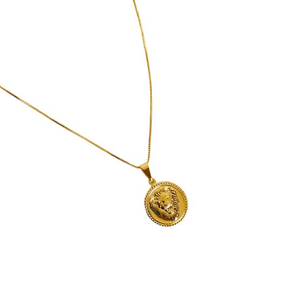 Colar Lion- banho ouro 18k - FOLIATE