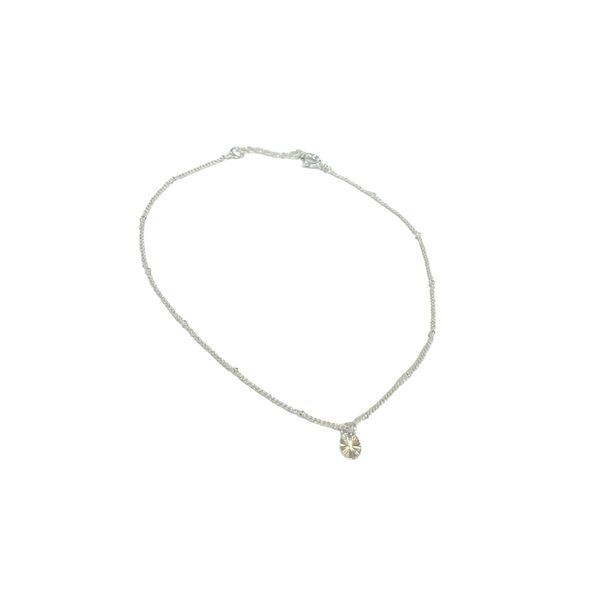 Tornozeleira Lia- banho prata - FOLIATE