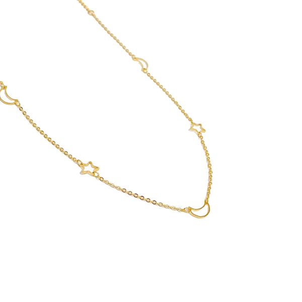 Choker Luna- banho ouro 18k