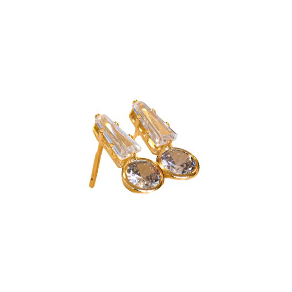 Brinco Clair- banho ouro 18k