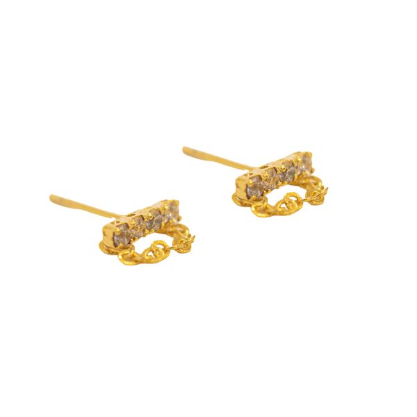 Brinco Linea- banho ouro 18k - FOLIATE