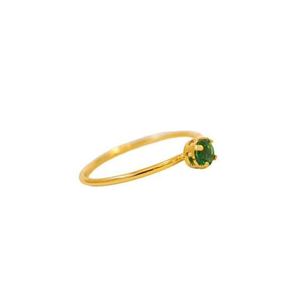 Anel Esmeralda- banho ouro 18k - FOLIATE