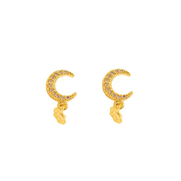 Brinco Anoitecer- banho ouro 18k - FOLIATE