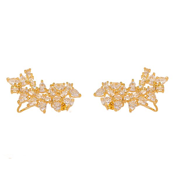 Ear Cuff Monaco- banho ouro 18k - FOLIATE