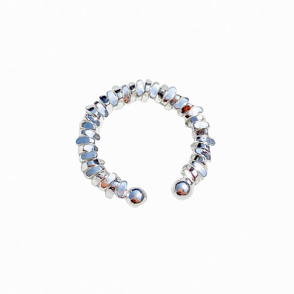 Piercing Fake Torcido- banho de prata