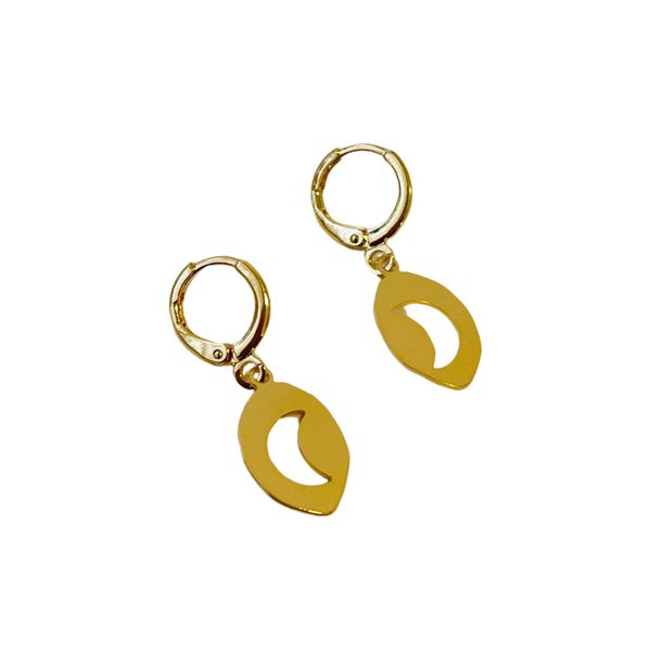 Argolinha Luna- banho ouro 18k - FOLIATE