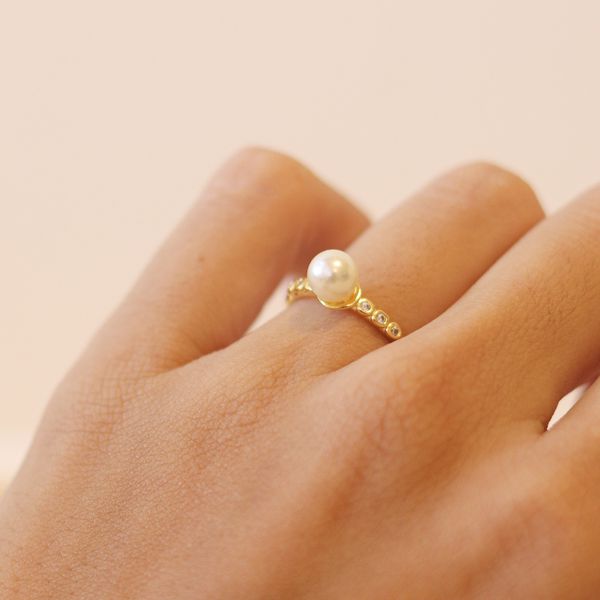 Anel Isa- banho ouro 18k - FOLIATE