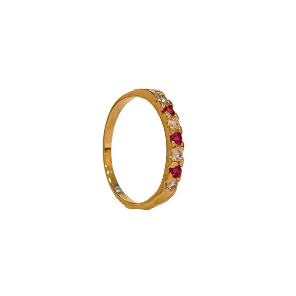 Anel Astral Rosa Pink- banho ouro 18k - FOLIATE