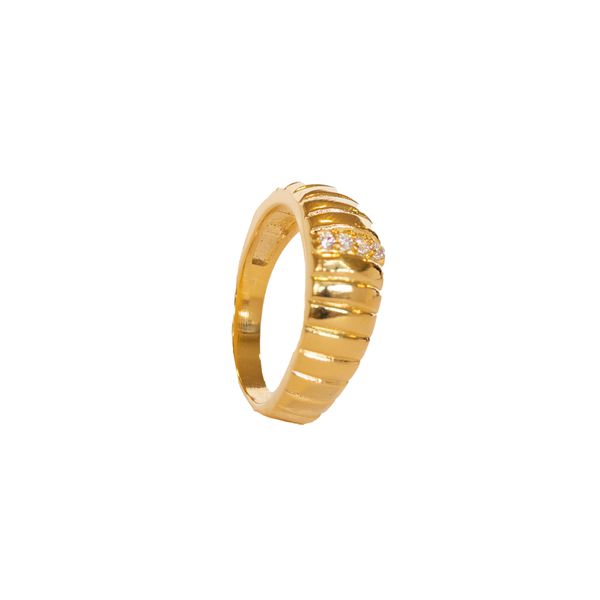 Anel Taci- banho ouro 18k - FOLIATE