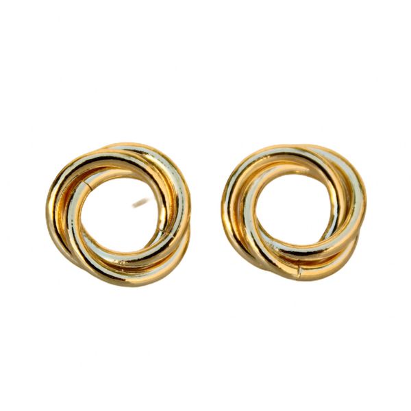 Brinco Círculo- banho de ouro 18k - FOLIATE