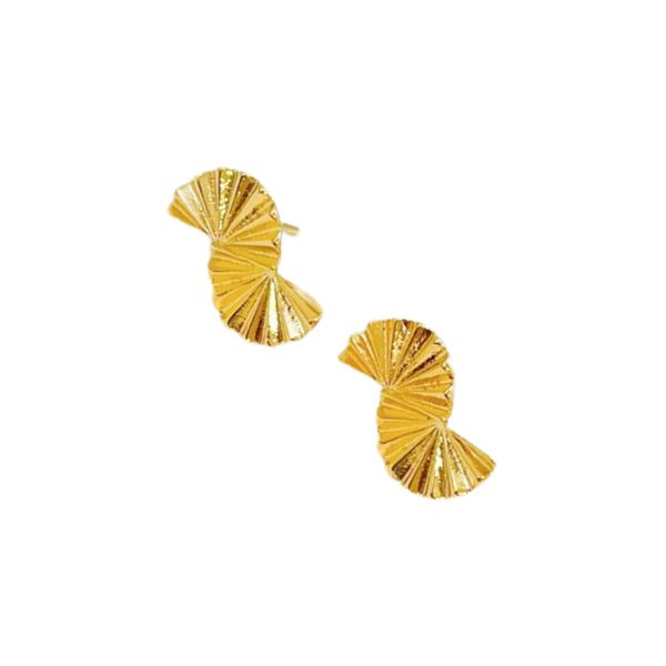 Brinco Marina- banho ouro 18k - FOLIATE