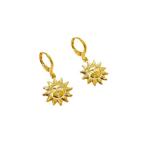 Argola Soleil- banho ouro 18k - FOLIATE