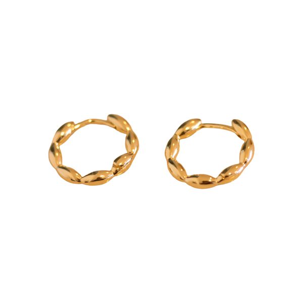Argola Clara- banho ouro 18k