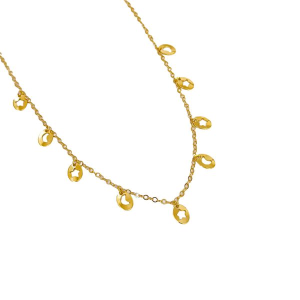 Choker Anoitecer- banho ouro 18k - FOLIATE