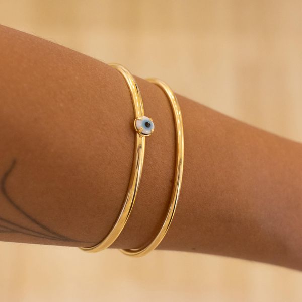Bracelete Grécia- banho ouro 18k - FOLIATE