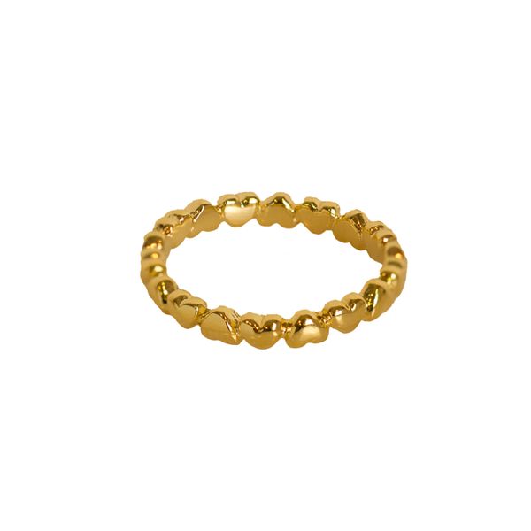 Anel Cora- banho ouro 18k - FOLIATE