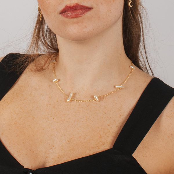 Choker Melodia- banho ouro 18k - FOLIATE