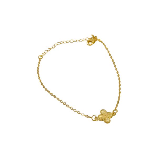 Pulseira Trevo- banho ouro 18k - FOLIATE