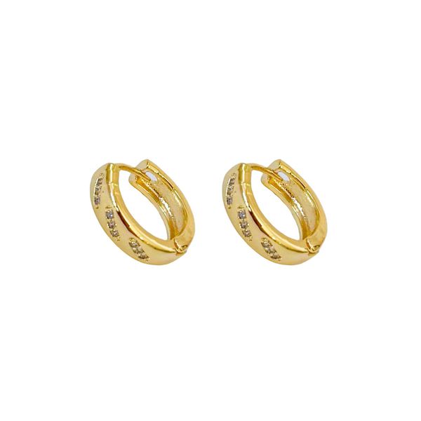 Argola Judy- banho ouro 18k - FOLIATE
