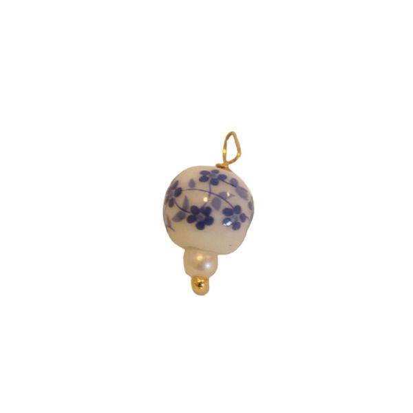 Charm Blue- banho ouro 18k - FOLIATE