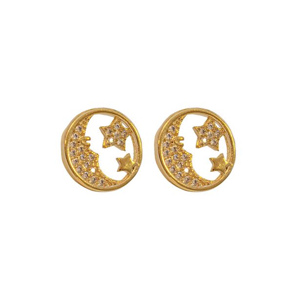 Brinco Luar- banho ouro 18k - FOLIATE