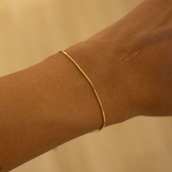Pulseira Single- banho ouro 18k - FOLIATE