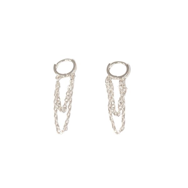 Argola Celine- banho prata - FOLIATE