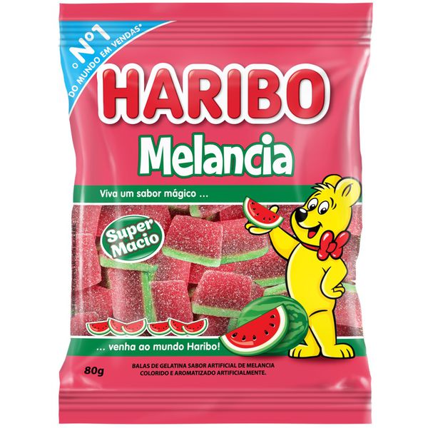 BALA DE GELATINA MELANCIA 80 G