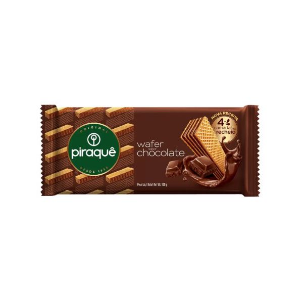 WAFER PIRAQUÊ CHOCOLATE 100 GR (0647)