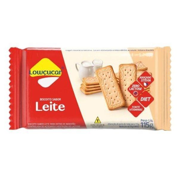 BISCOITO LEITE LOWÇUCAR ZERO AÇUCAR 140 G