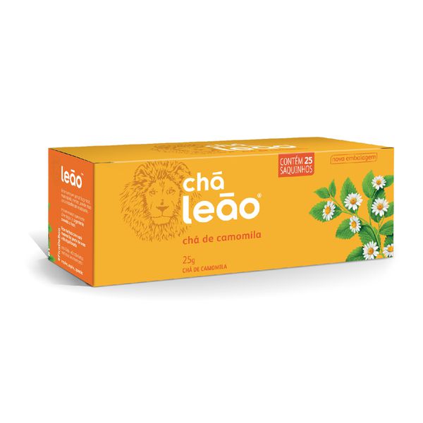 CHÁ LEÃO FUZE CAMOMILA 25 G COM 25 SACHÊS