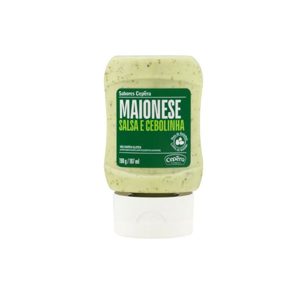 MAIONESE COM SALSA E CEBOLA SABORES CEPERA SQUEEZE 190 G