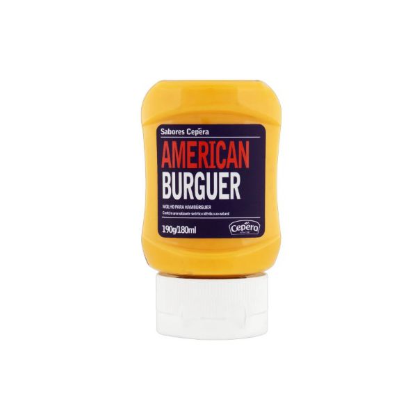 MOLHO PARA HAMBÚRGUER AMERICAN BURGER SABORES CEPERA SQUEEZE 190 G 