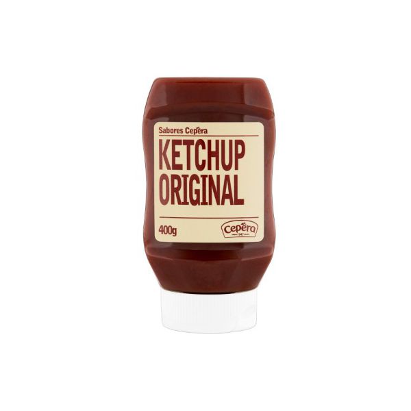 KETCHUP ORIGINAL SABORES CEPERA SQUEEZE 400 G